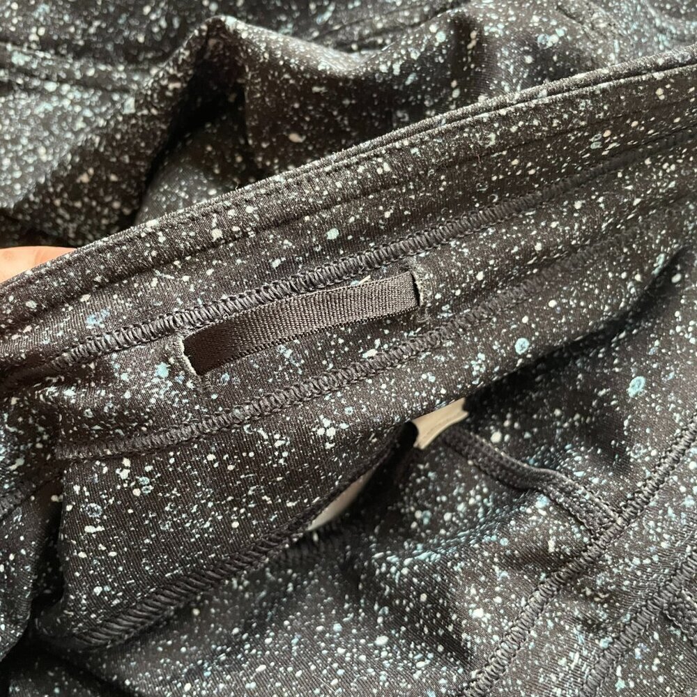 Lululemon Lead The Pack Crop 23" Running Leggings Mineralize Multi Black/White 4 - Picture 7 of 9